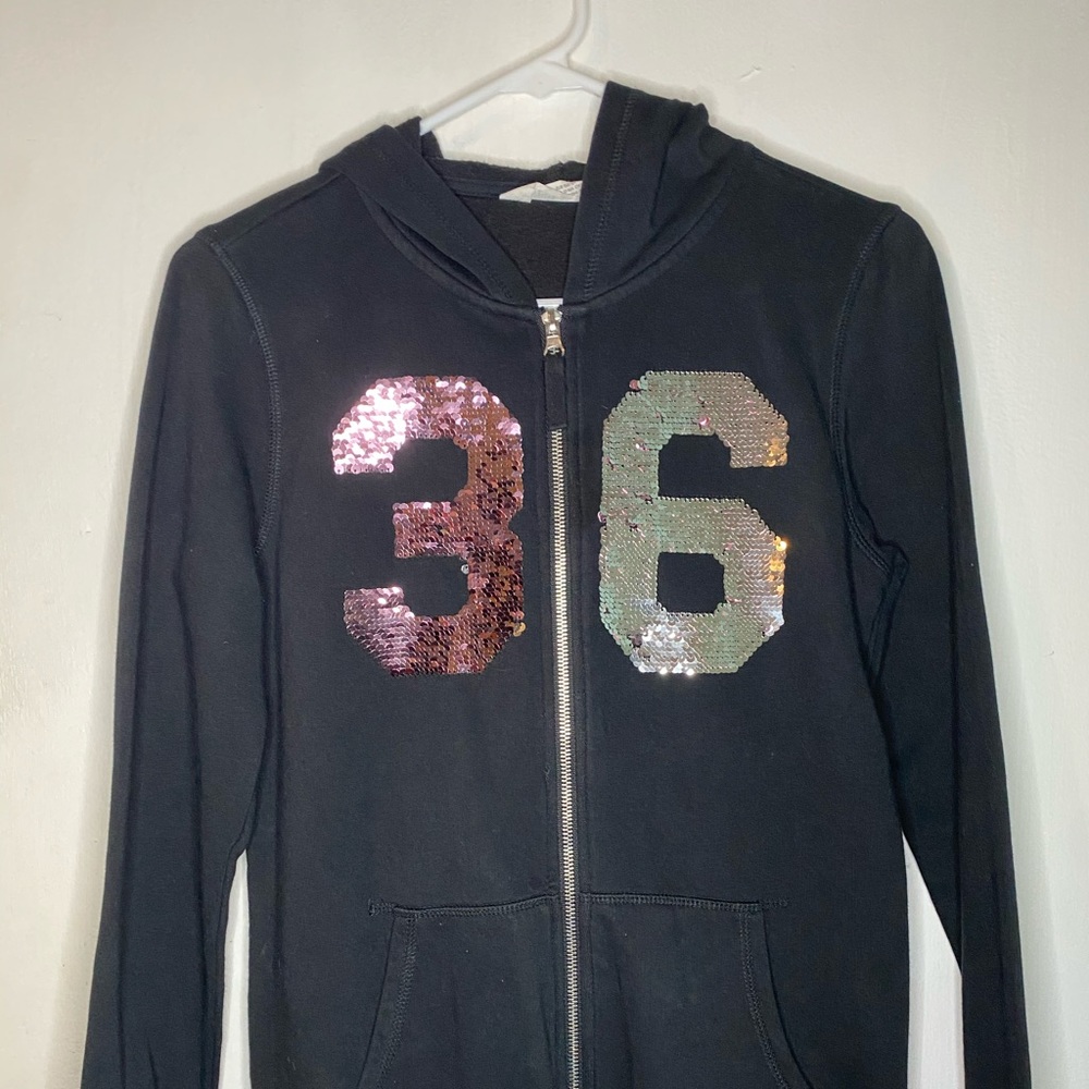 H&M black zip-up kid’s hoodie